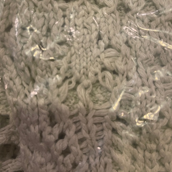 Free People Sweet Talker Long Crochet Cardigan Honeydew S & XS - Picture 4 of 5